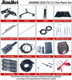 Jianmei Triangular Arm DS5-12M Camera Rocker Arm JIB Crane Aluminum Alloy Controller Rotating Electric Pan Tilt Video Shooting